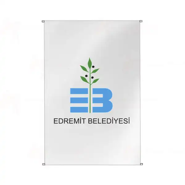 Edremit Belediyesi Bina Cephesi Bayraklar