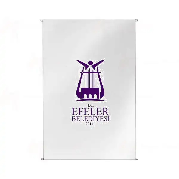 Efeler Belediyesi Bina Cephesi Bayraklar