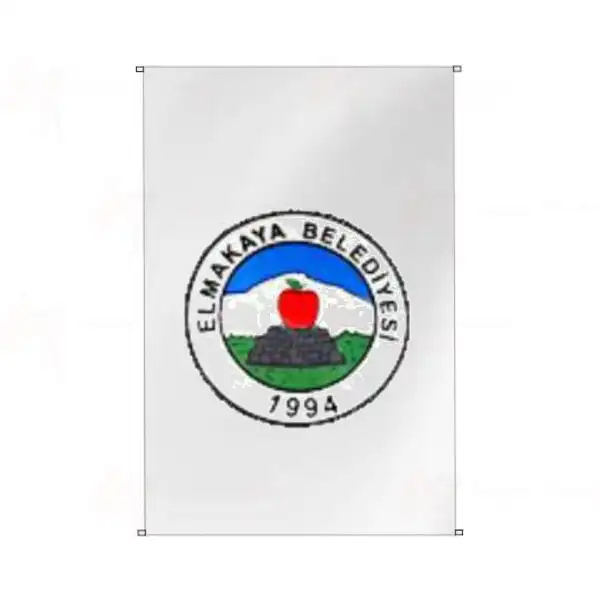 Elmakaya Belediyesi Bina Cephesi Bayraklar