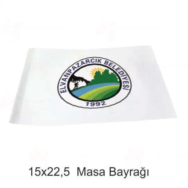 Elvanpazarck Belediyesi Masa Bayraklar