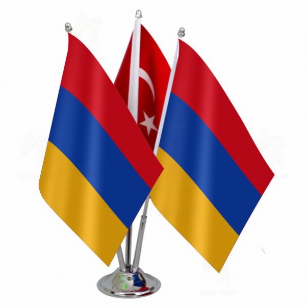 Ermenistan 3 L Masa Bayraklar