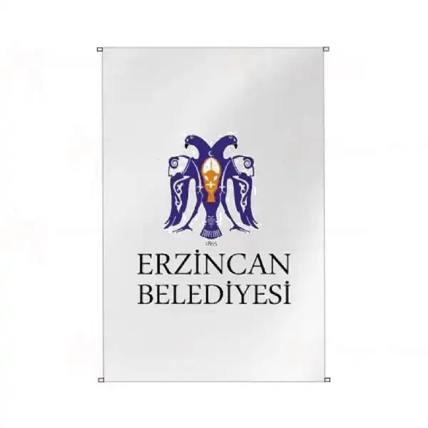 Erzincan Belediyesi Bina Cephesi Bayraklar
