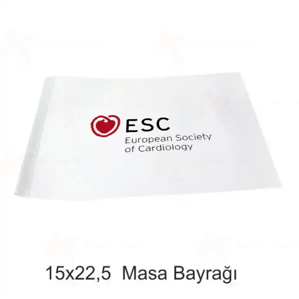European Society Of Cardiology Masa Bayraklar
