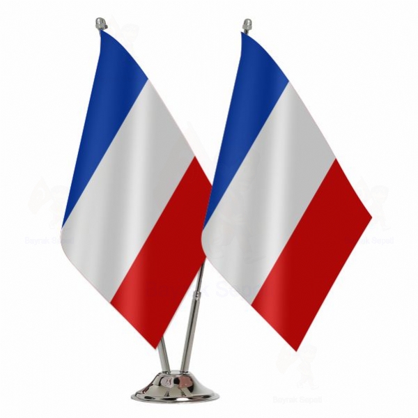 Fransa 2 li Masa Bayrağı