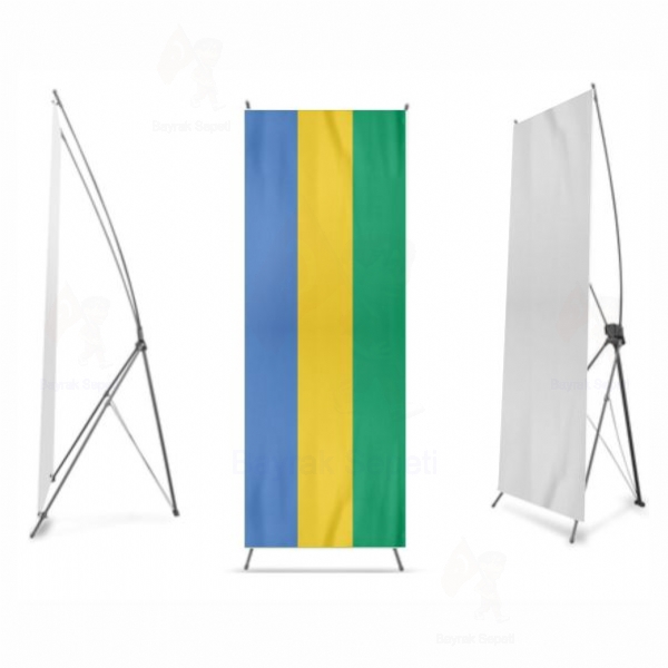 Gabon X Banner Baskı