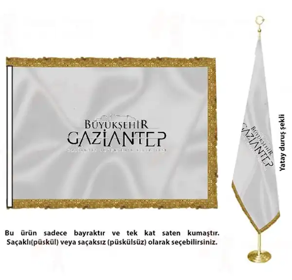 Gaziantep Bykehir Belediyesi Saten Kuma Makam Bayra retimi ve Sat