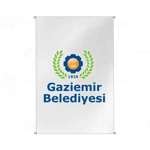 Gaziemir Belediyesi Bina Cephesi Bayraklar