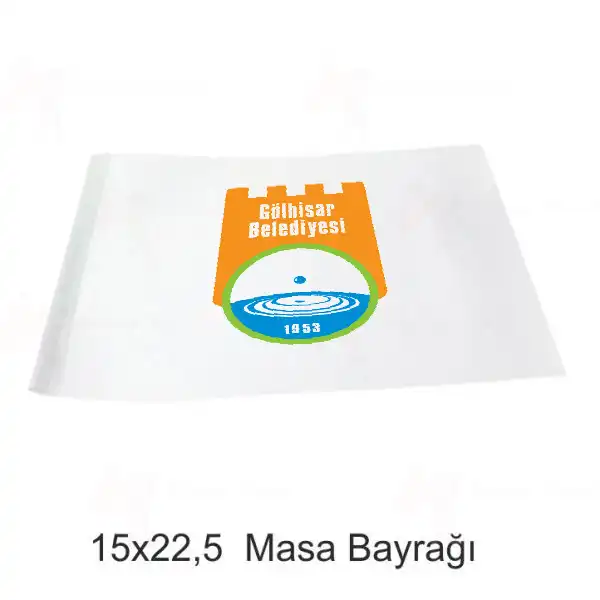Glhisar Belediyesi Masa Bayraklar