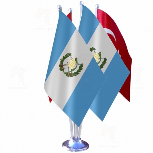 Guatemala 4 L Masa Bayraklar