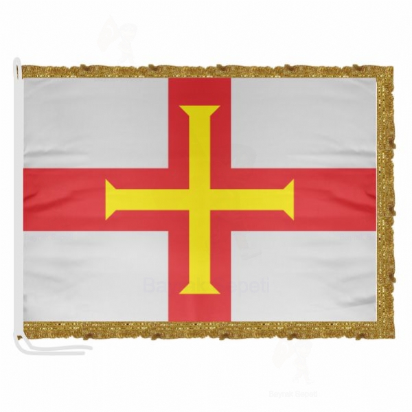 Guernsey Saten Kumaş Makam Bayrağı