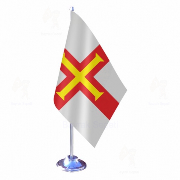 Guernsey Tekli Masa Bayrakları
