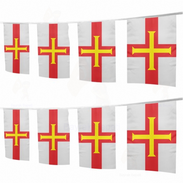 Guernsey İpe Dizili Süsleme Bayrakları