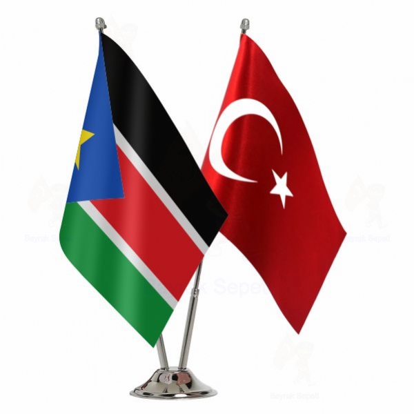 Güney Sudan 2 Li Masa Bayrakları