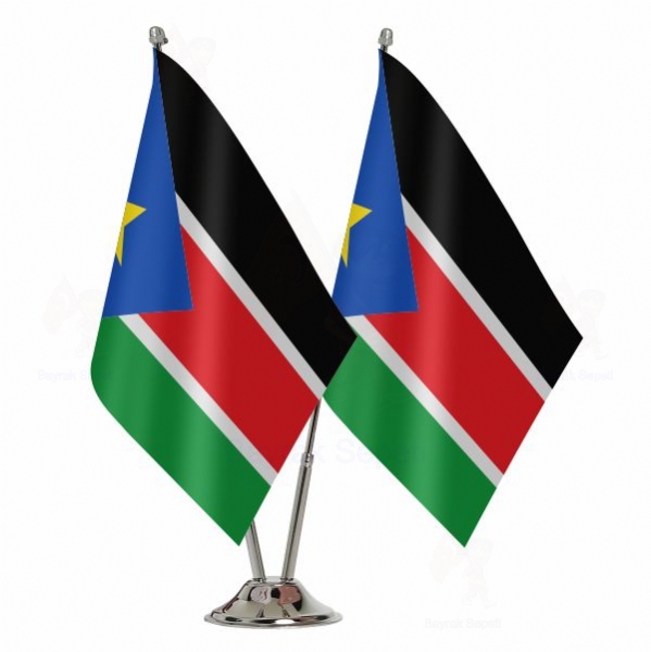 Güney Sudan 2 li Masa Bayrağı