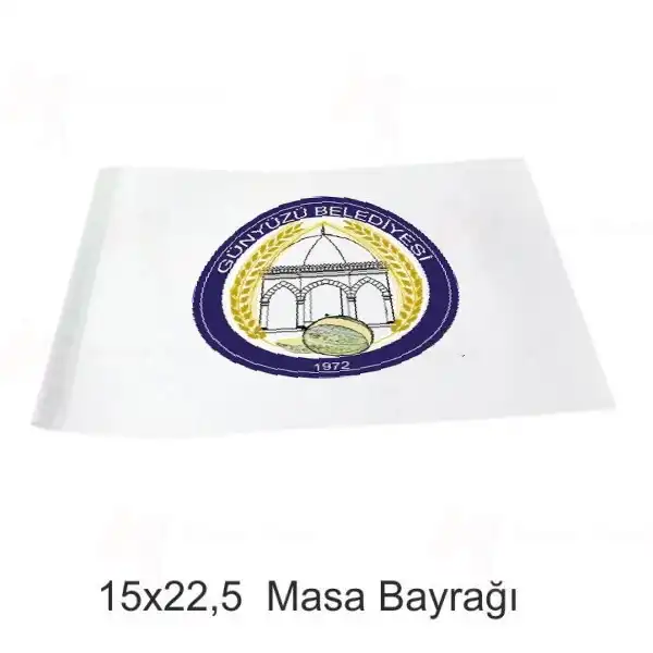 Gnyz Belediyesi Masa Bayraklar