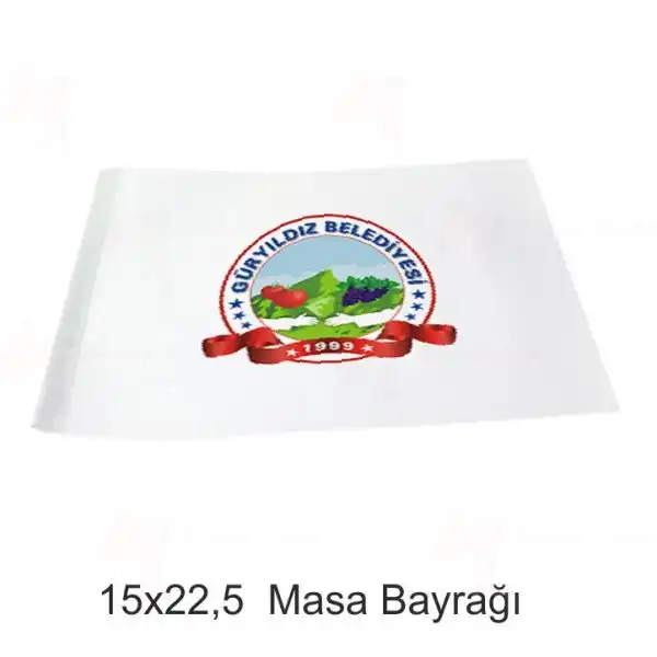 Gryldz Belediyesi Masa Bayraklar