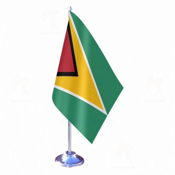 Guyana Tekli Masa Bayraklar Resmi