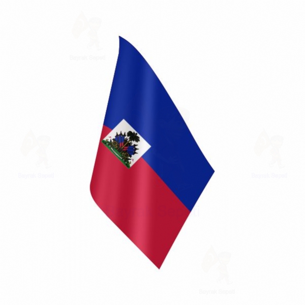 Haiti Masa Bayraklar Satan Yerler