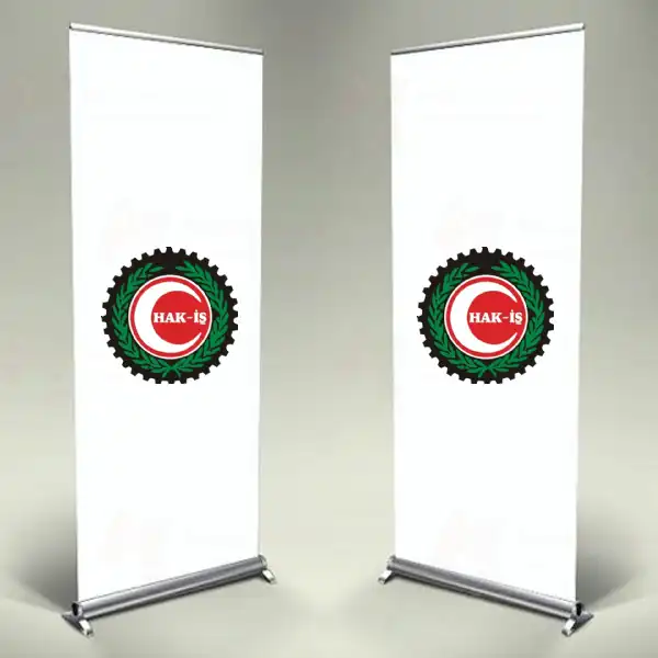 Hak  Hak i Sendikalari Konfederasyonu Roll Up ve Banner