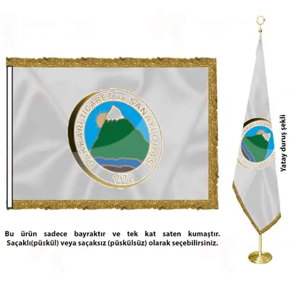 Hakkari Ticaret ve Sanayi Odas Saten Kuma Makam Bayra Satlar