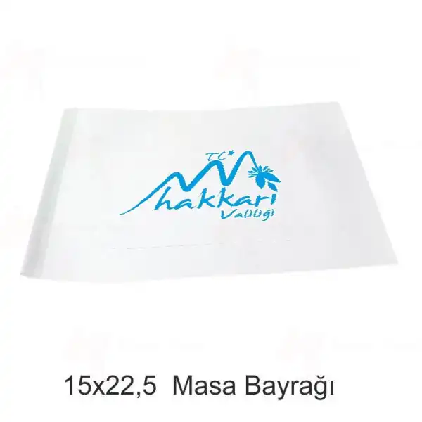 Hakkari Valilii Masa Bayraklar