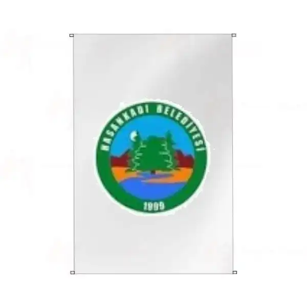 Hasankad Belediyesi Bina Cephesi Bayraklar