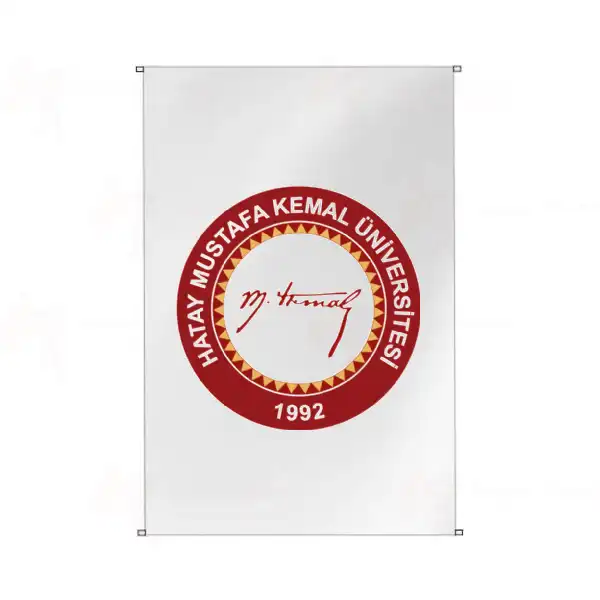 Hatay Mustafa Kemal niversitesi Bina Cephesi Bayraklar