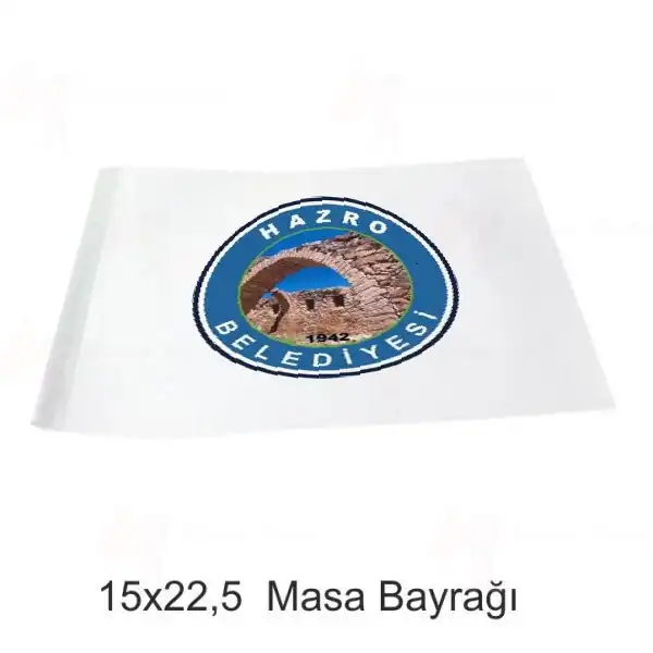 Hazro Belediyesi Masa Bayraklar