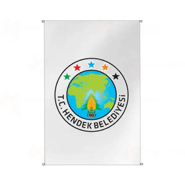 Hendek Belediyesi Bina Cephesi Bayraklar