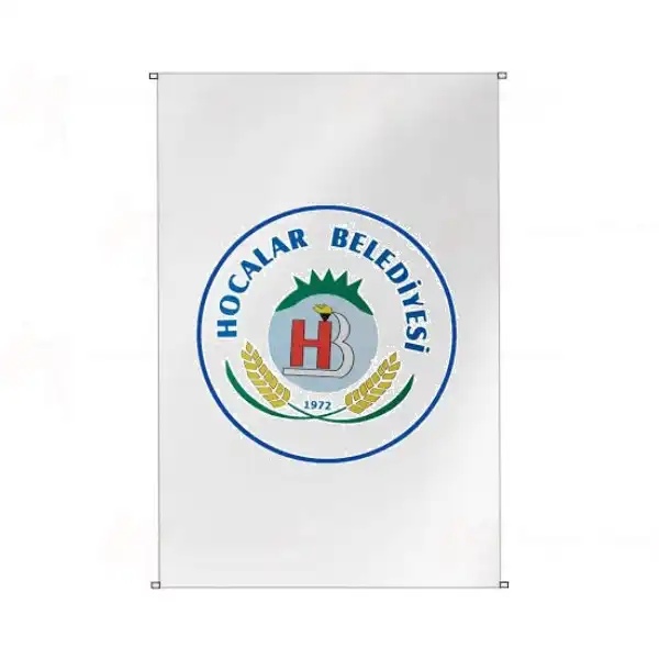 Hocalar Belediyesi Bina Cephesi Bayraklar