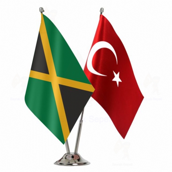 Jamaika 2 Li Masa Bayraklar