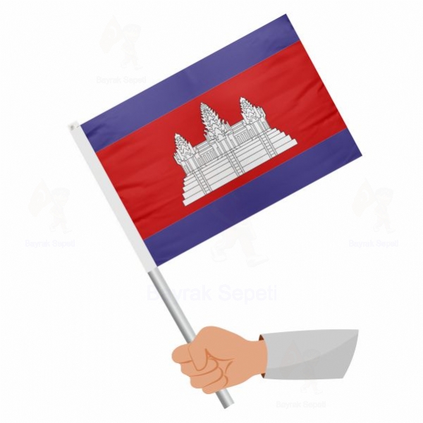 Kamboya Sopal Bayraklar Satan Yerler