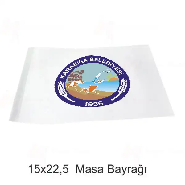 Karabiga Belediyesi Masa Bayraklar