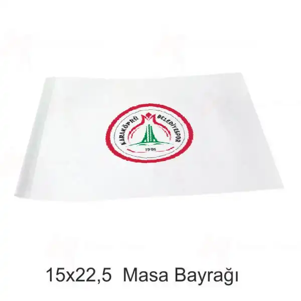 Karakpr Belediyespor Masa Bayraklar