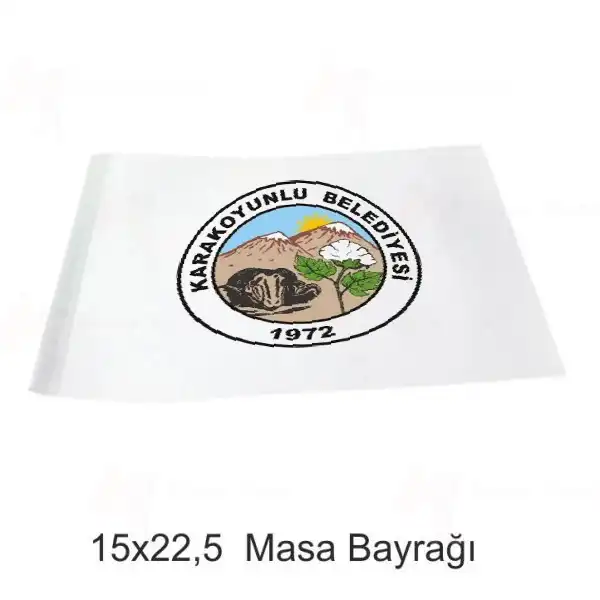 Karakoyunlu Belediyesi Masa Bayraklar