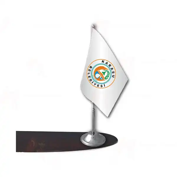 Karasu Belediyesi Tekli Masa Bayraklar Resmi