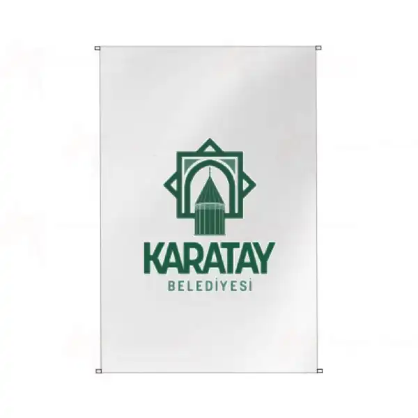Karatay Belediyesi Bina Cephesi Bayraklar