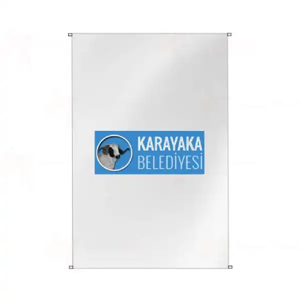 Karayaka Belediyesi Bina Cephesi Bayraklar