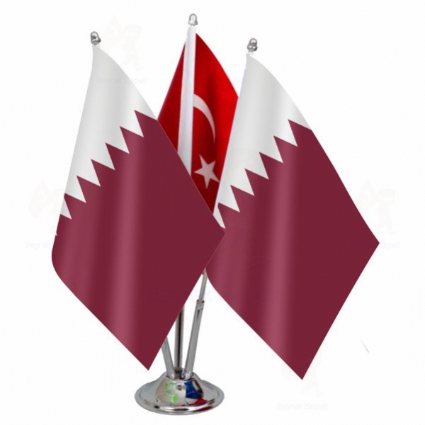 Katar 3 L Masa Bayraklar Sat Yerleri