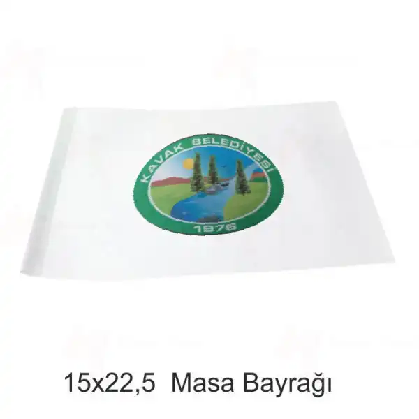 Kavak Belediyesi Masa Bayraklar