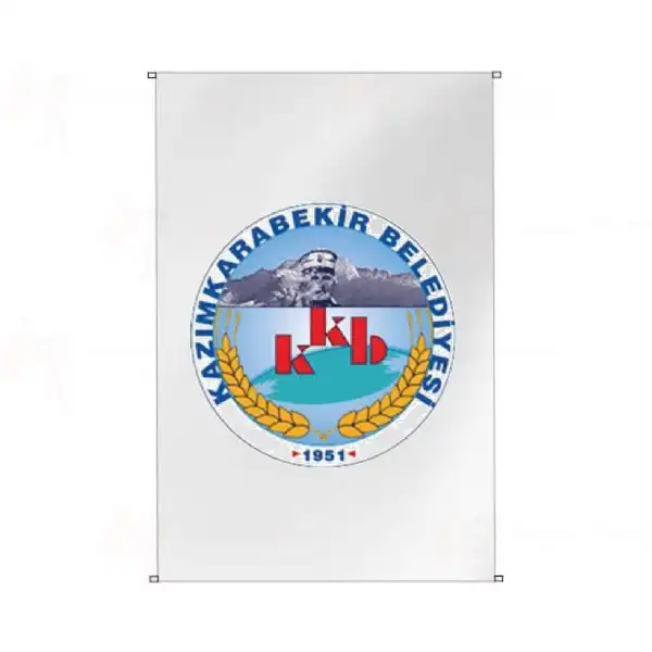 Kazmkarabekir Belediyesi Bina Cephesi Bayraklar