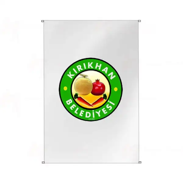 Krkhan Belediyesi Bina Cephesi Bayraklar