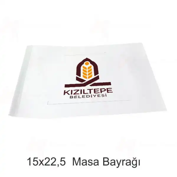 Kzltepe Belediyesi Masa Bayraklar