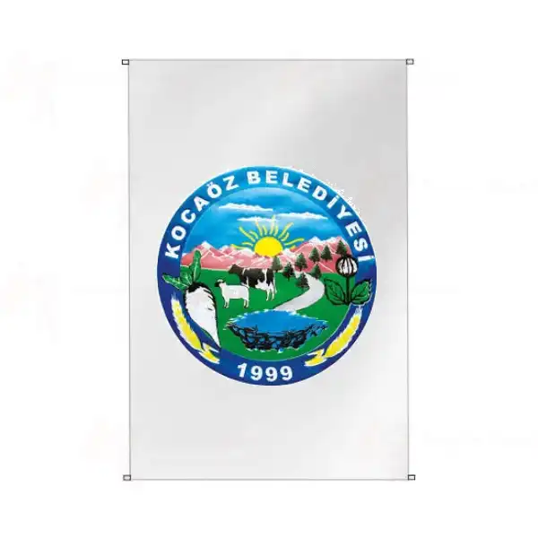 Kocaz Belediyesi Bina Cephesi Bayraklar