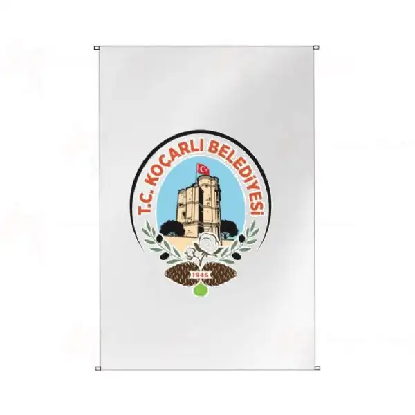 Koarl Belediyesi Bina Cephesi Bayraklar
