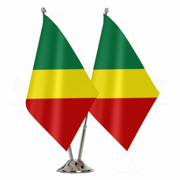 Kongo Cumhuriyeti 2 li Masa Bayrağı