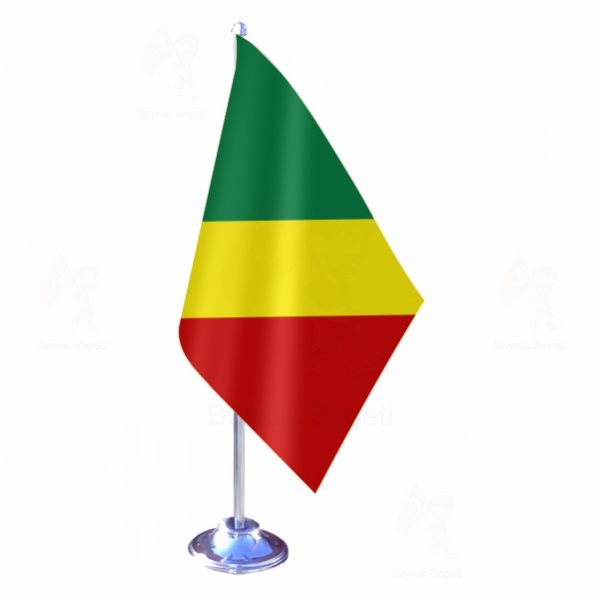 Kongo Cumhuriyeti Tekli Masa Bayrakları