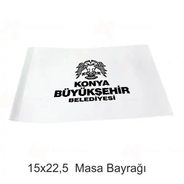 Konya Bykehir Belediyesi Masa Bayraklar