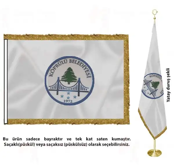 Kprl Belediyesi Saten Kuma Makam Bayra