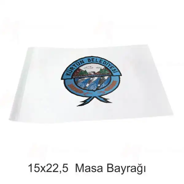 Kürtün Belediyesi Masa Bayrakları